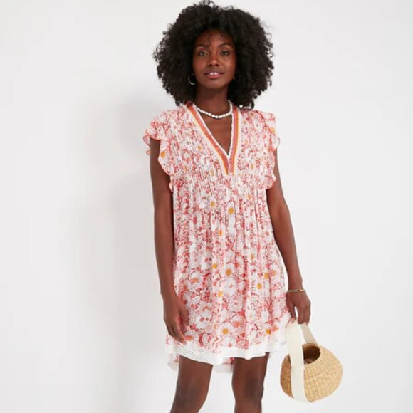 Poupette St. Barth Camila Floral Mini Dress S - Picture 1 of 7